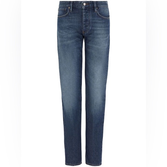 Armani slim cut, five pocket, unique style, denim jeans for men - Picture 2 of 9